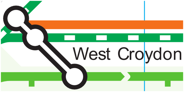TfL map of West Croydon Station