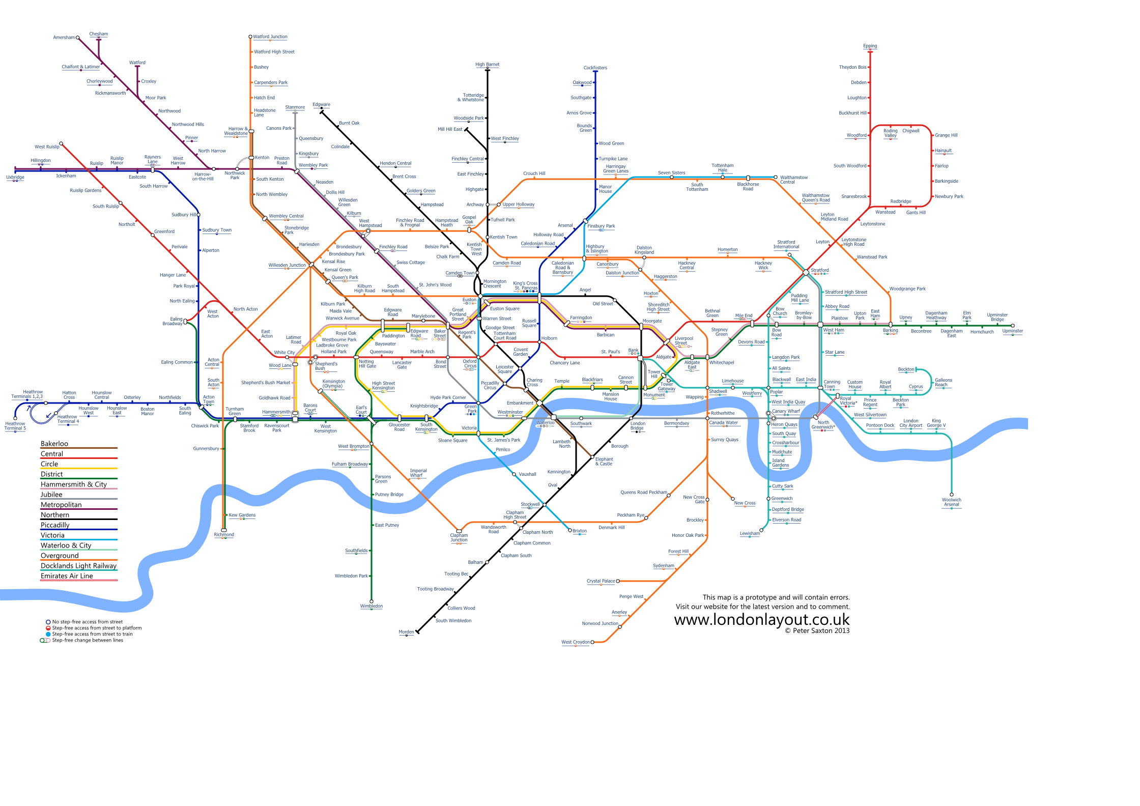 Alternative Underground map design
